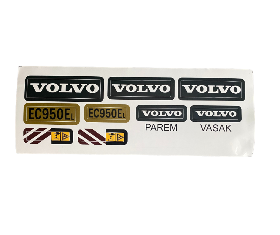 Volvo sticker set for 1592 and 1593 excavators - RC Constructions